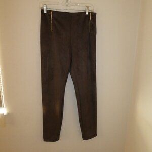 NWOT- Tahari Women's Faux Suede Pull On Pants- Size Small